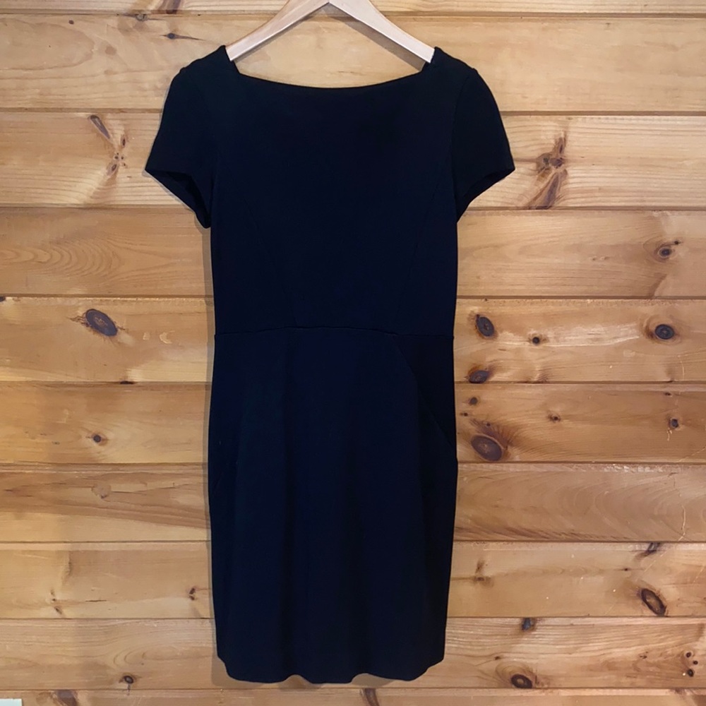 Banana Republic black stretch bodycon dress